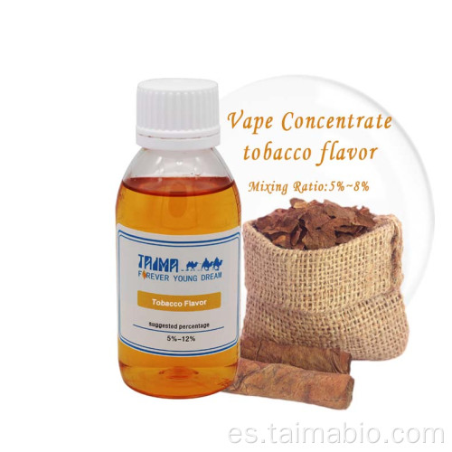 Sabores de tabaco de concentración de vapeo para jugo de líquido electrónico